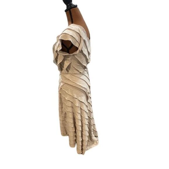 Free People Antique Lace Chevron Cut Sleeveless Hi-Low Maxi Dress – Small - Picture 4 of 7